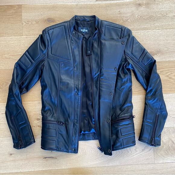Tigha 100% Leather Panelled Style Jacket - Picture 1 of 5